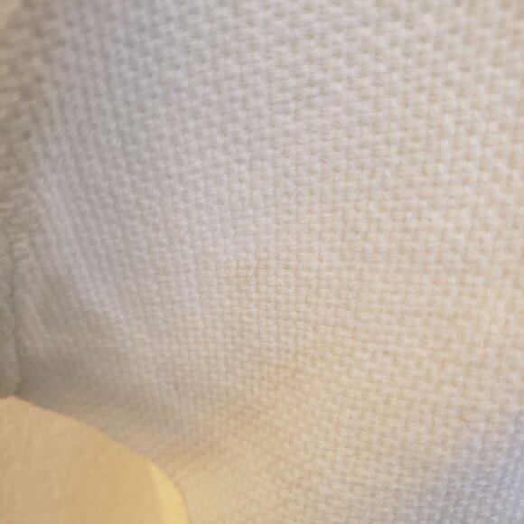 Eileen Fisher White Linen/Cotton Blend Open Front A-Line Jacket Size L* GUC - Picture 10 of 11